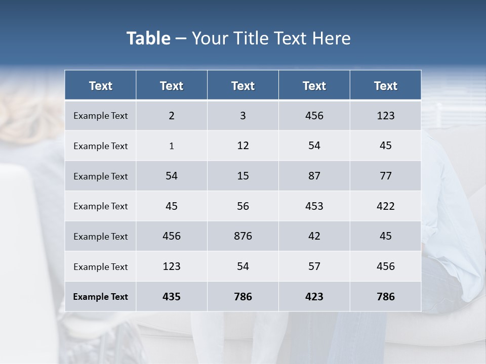 Break Through Listening Sofa PowerPoint Template