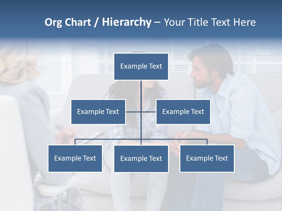 Break Through Listening Sofa PowerPoint Template