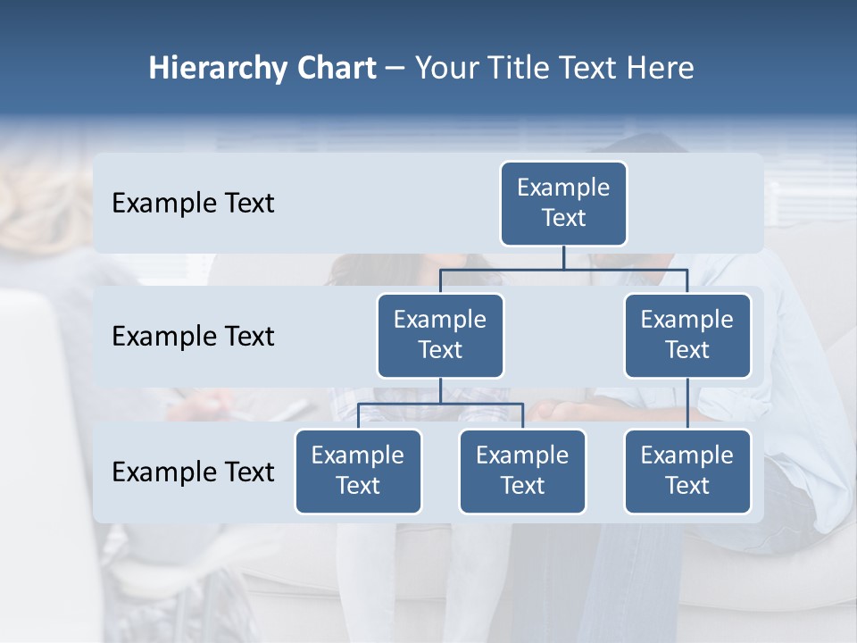 Break Through Listening Sofa PowerPoint Template