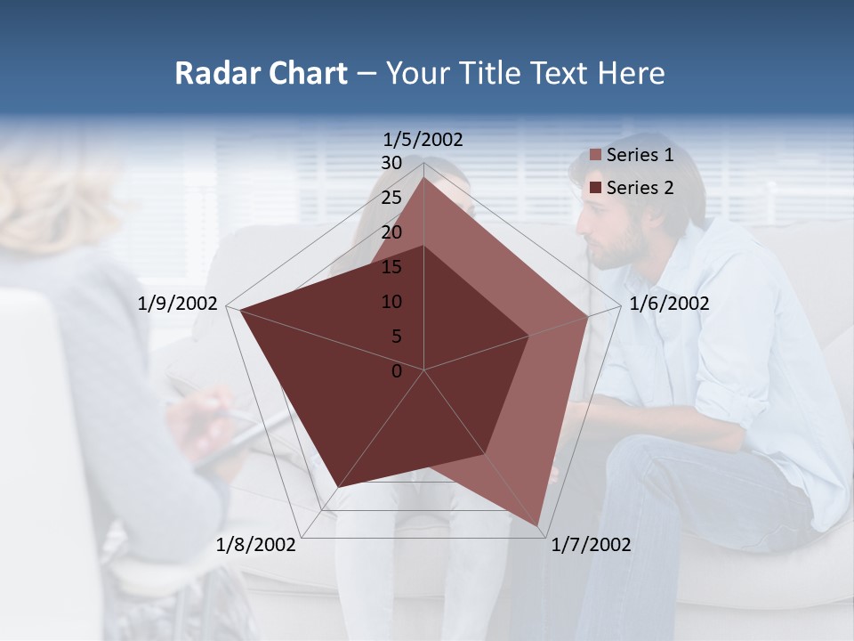 Break Through Listening Sofa PowerPoint Template
