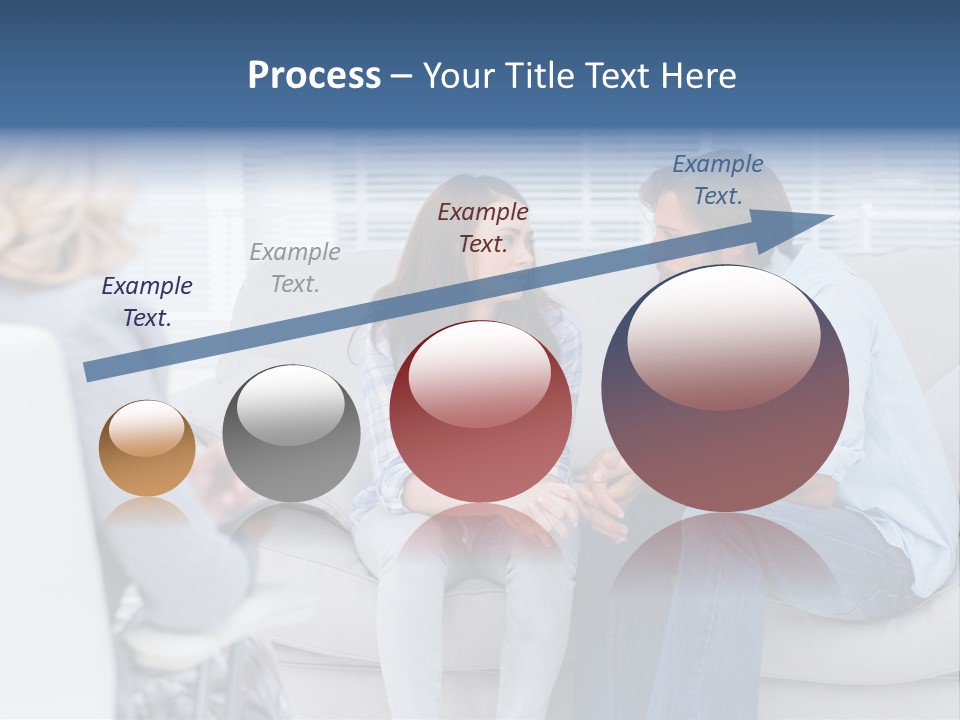 Break Through Listening Sofa PowerPoint Template