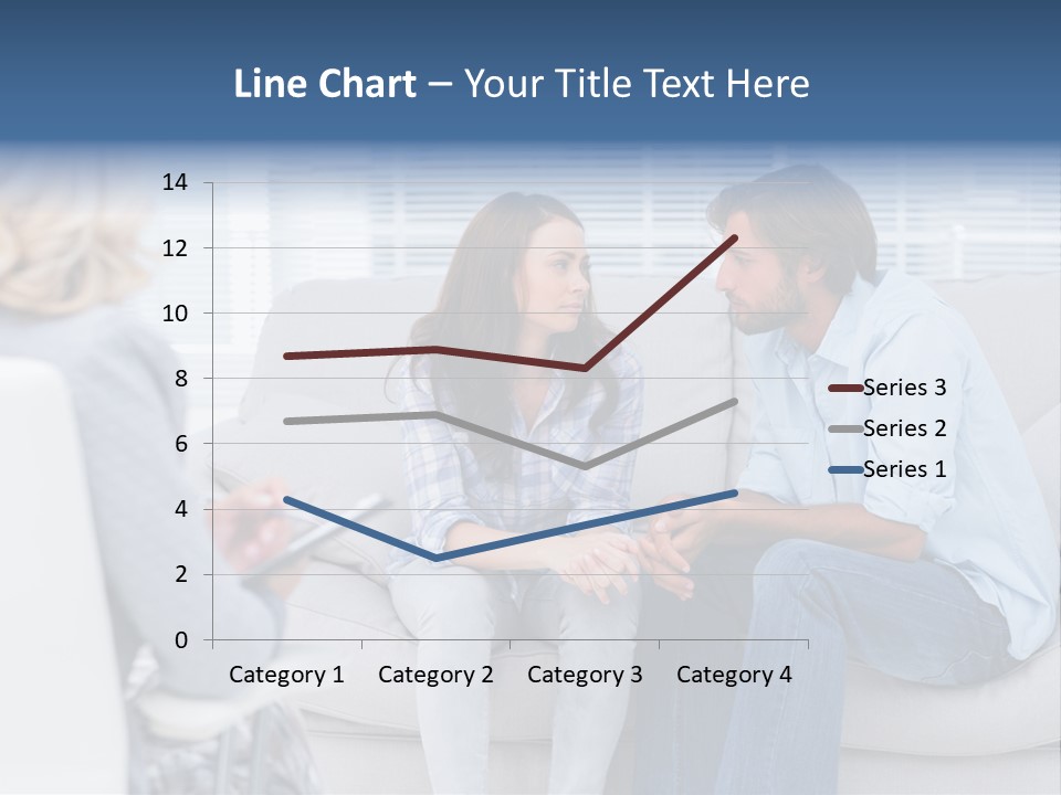 Break Through Listening Sofa PowerPoint Template