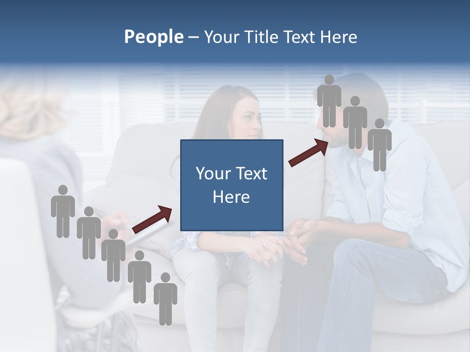 Break Through Listening Sofa PowerPoint Template