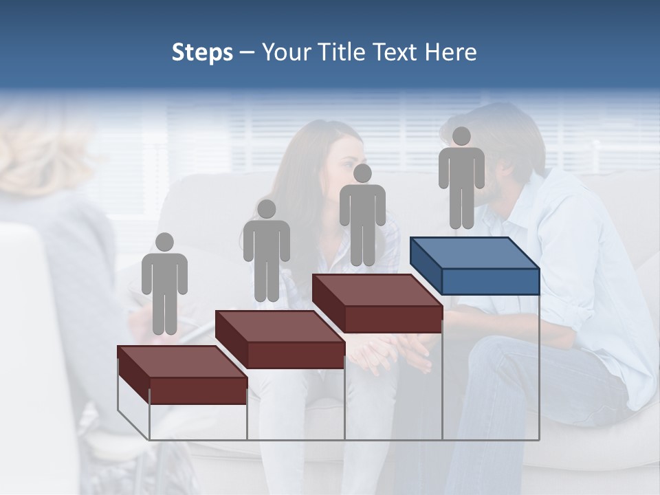 Break Through Listening Sofa PowerPoint Template