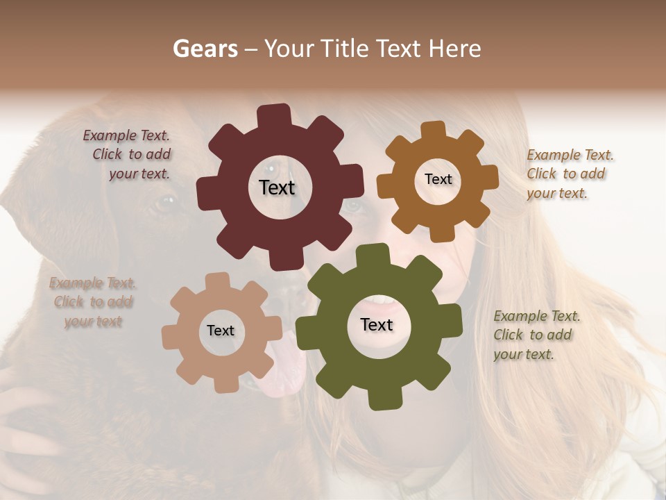 Young White Smiling PowerPoint Template