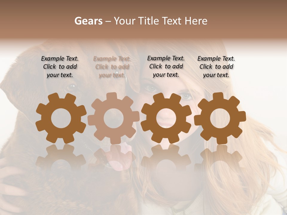 Young White Smiling PowerPoint Template