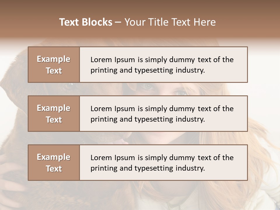 Young White Smiling PowerPoint Template