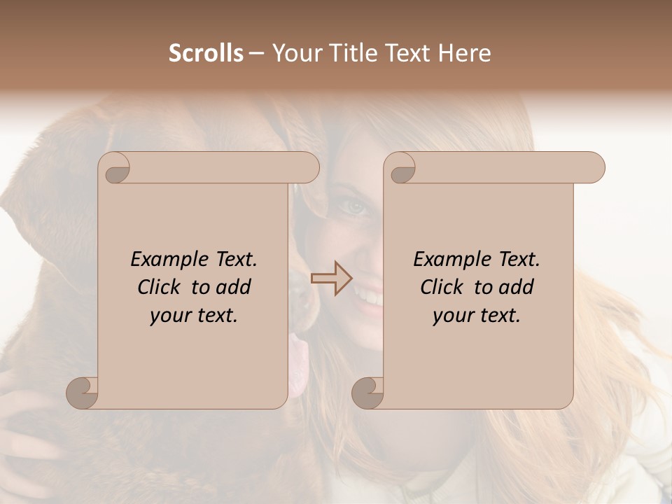 Young White Smiling PowerPoint Template