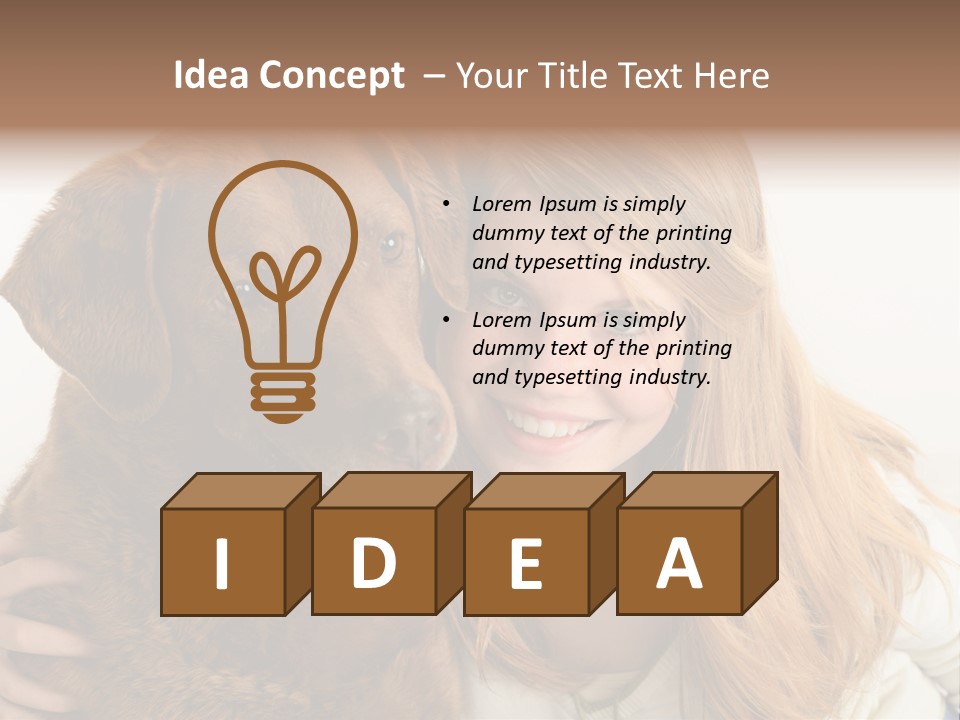 Young White Smiling PowerPoint Template