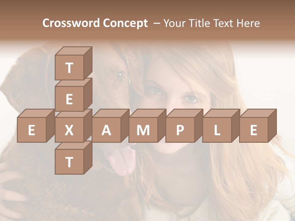 Young White Smiling PowerPoint Template