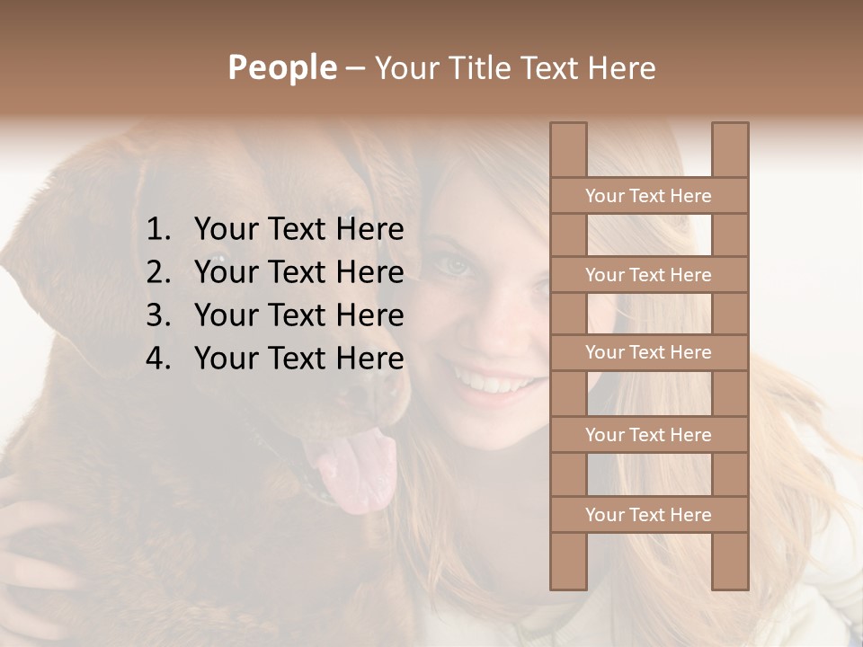 Young White Smiling PowerPoint Template