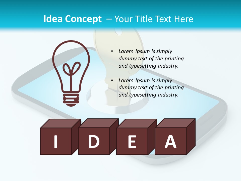 Secrecy Render Digitally Generated Image PowerPoint Template