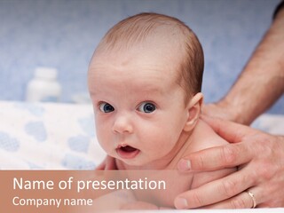 Back Hands Innocence PowerPoint Template