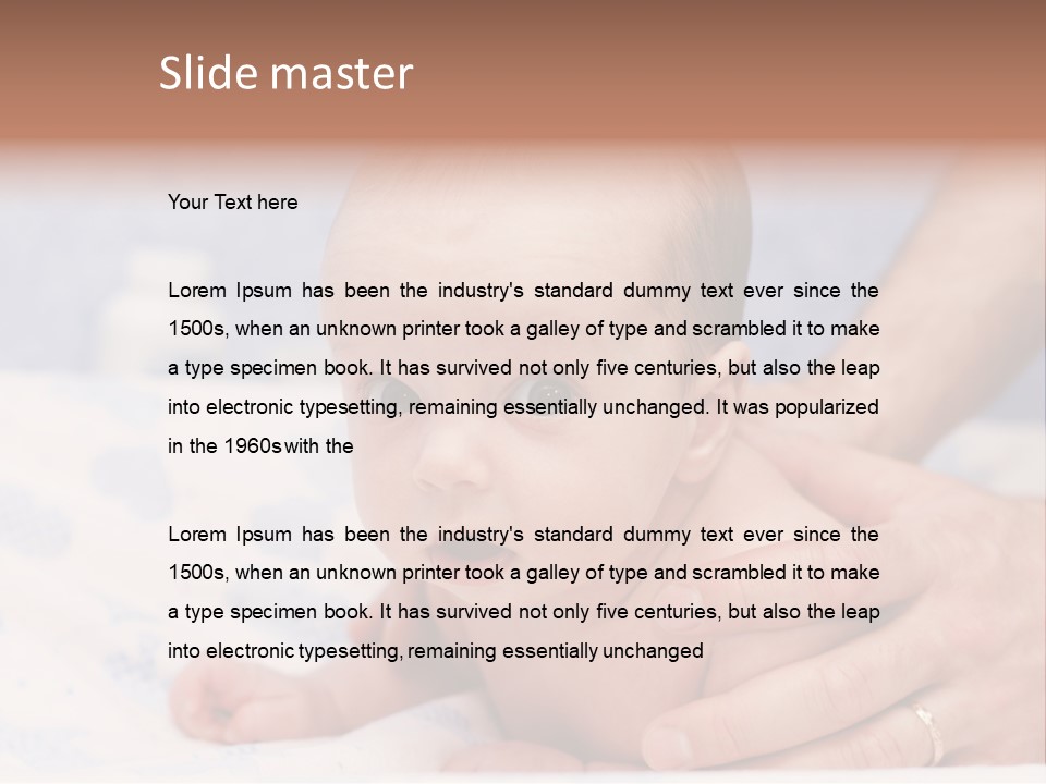 Back Hands Innocence PowerPoint Template