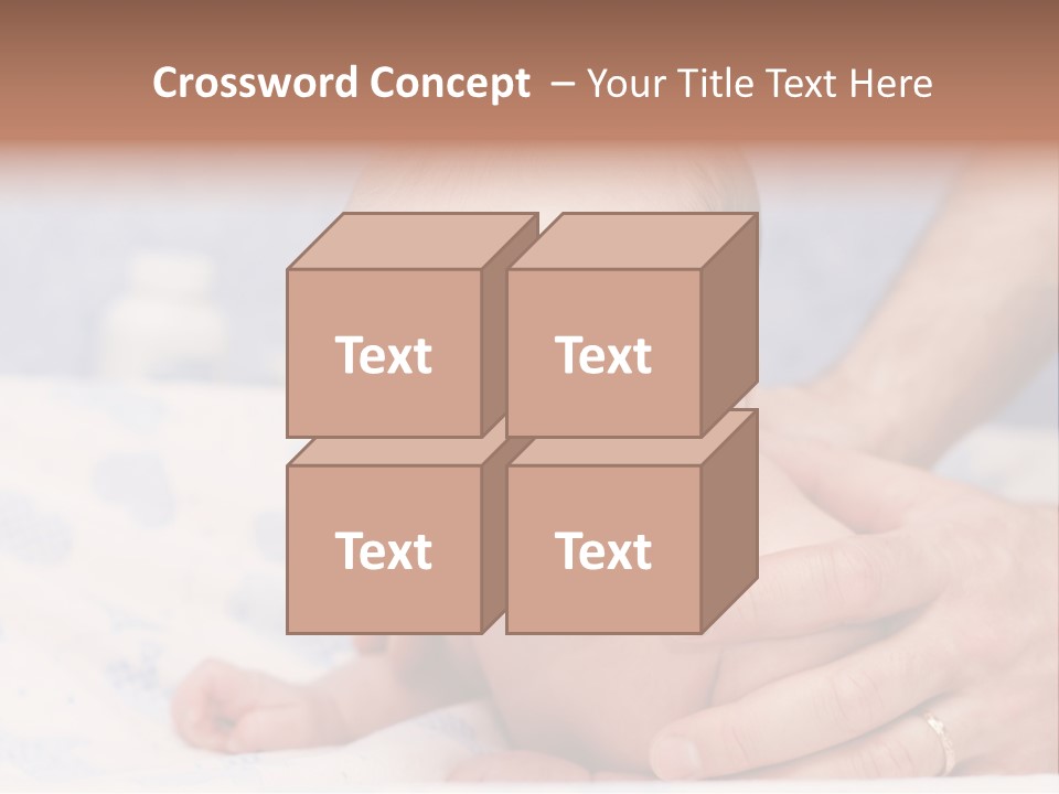 Back Hands Innocence PowerPoint Template