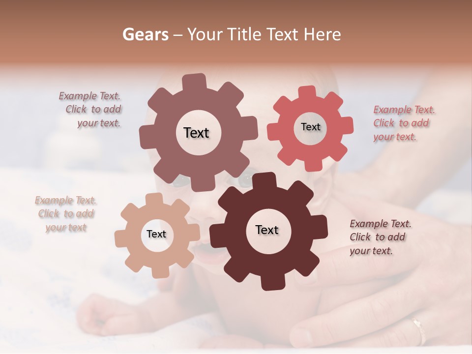 Back Hands Innocence PowerPoint Template