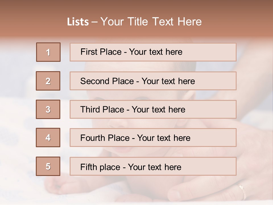 Back Hands Innocence PowerPoint Template