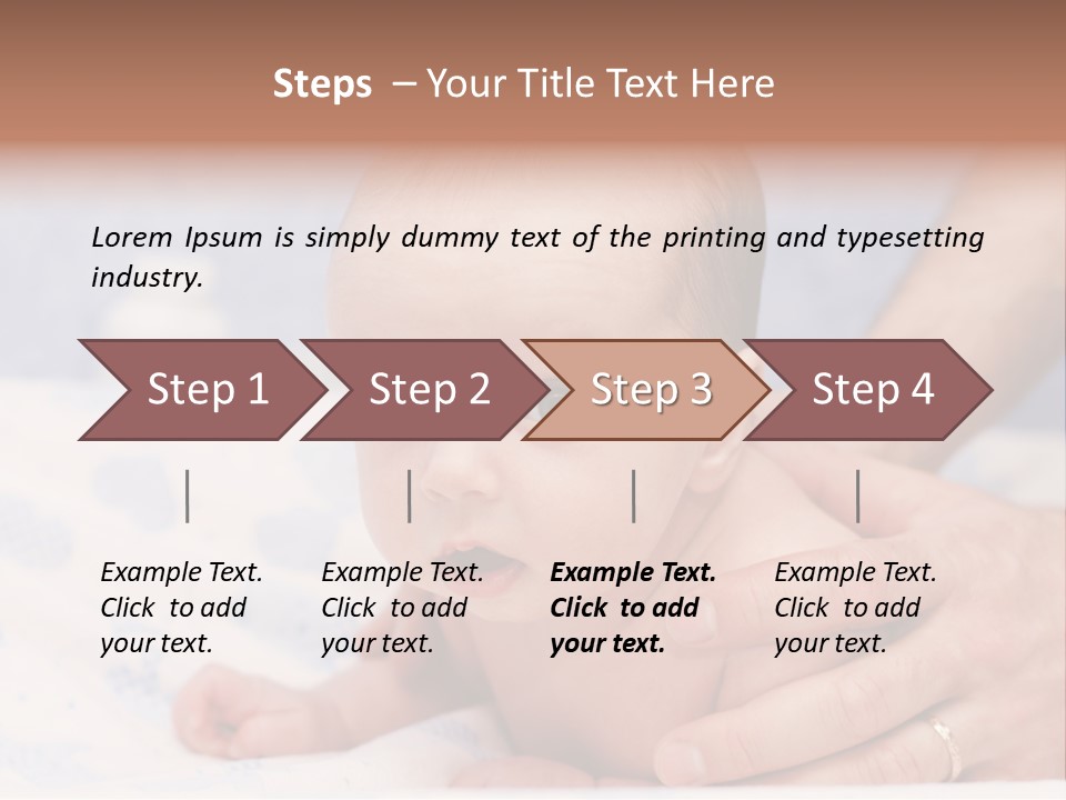 Back Hands Innocence PowerPoint Template