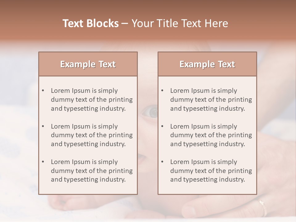 Back Hands Innocence PowerPoint Template