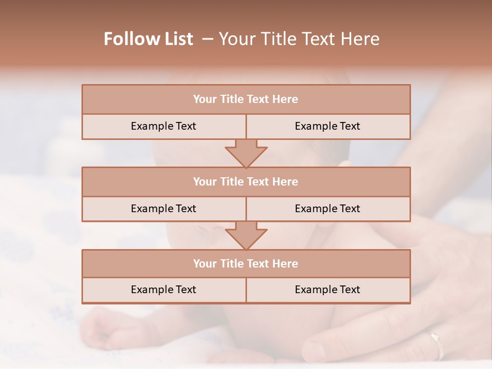 Back Hands Innocence PowerPoint Template