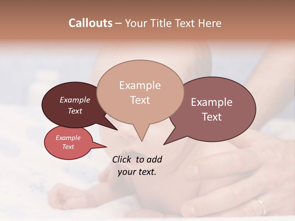 Back Hands Innocence PowerPoint Template