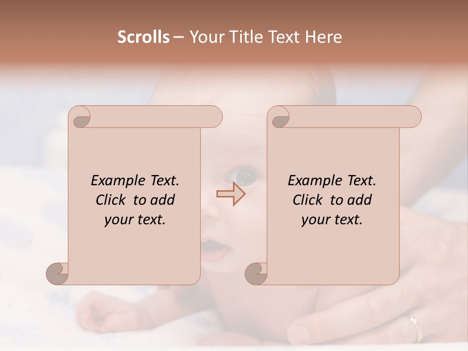 Back Hands Innocence PowerPoint Template
