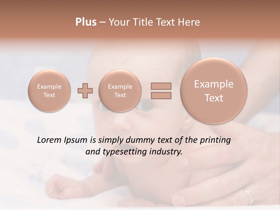 Back Hands Innocence PowerPoint Template