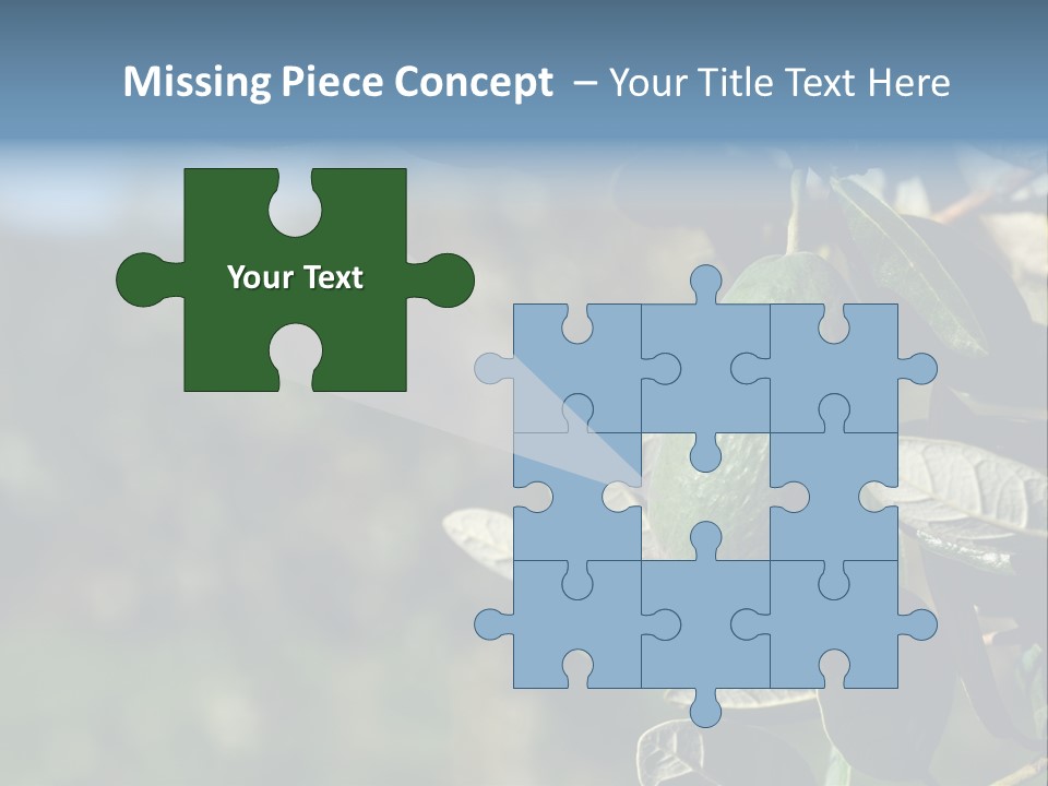 An Avocado Hanging From A Tree With Leaves PowerPoint Template