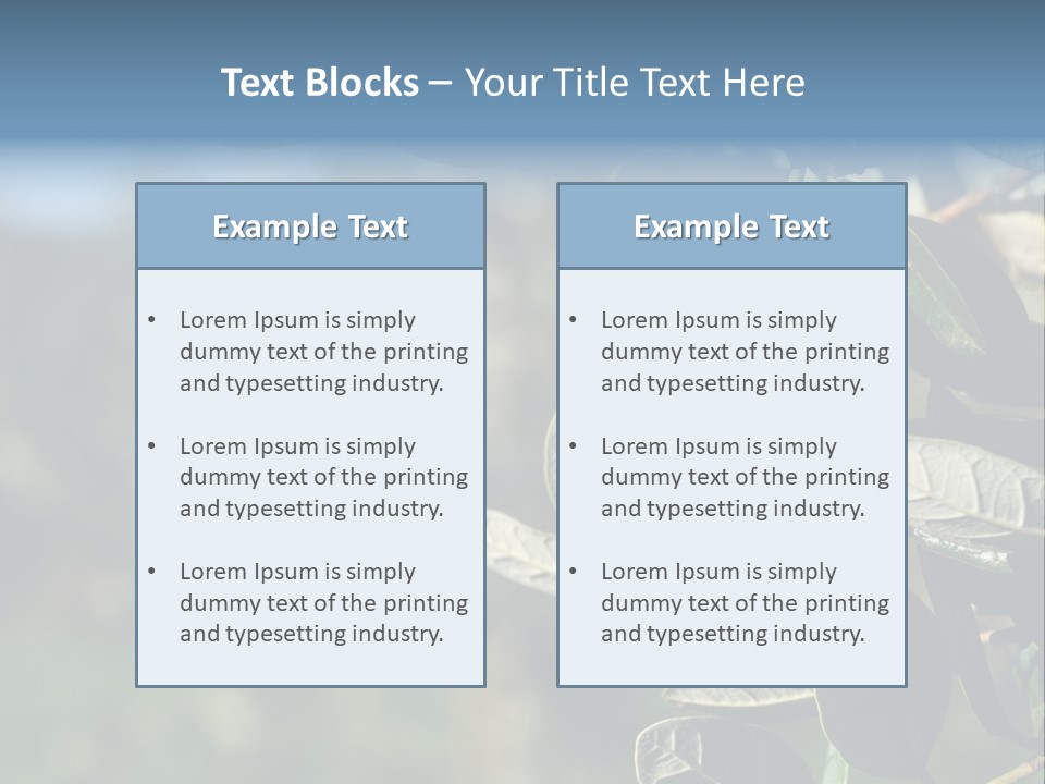 An Avocado Hanging From A Tree With Leaves PowerPoint Template