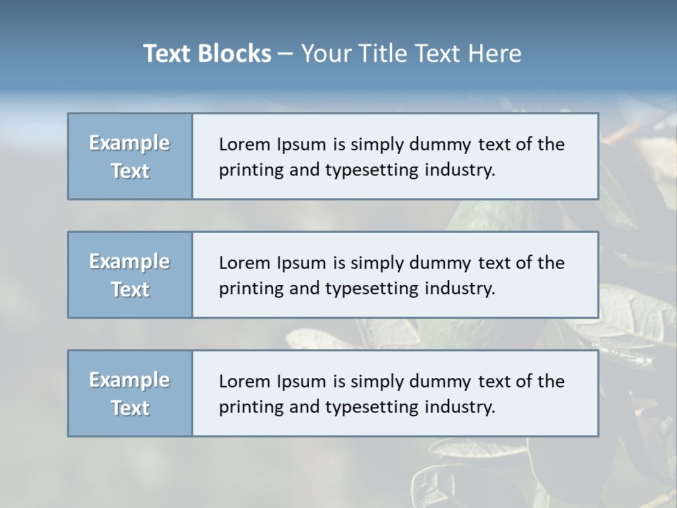An Avocado Hanging From A Tree With Leaves PowerPoint Template