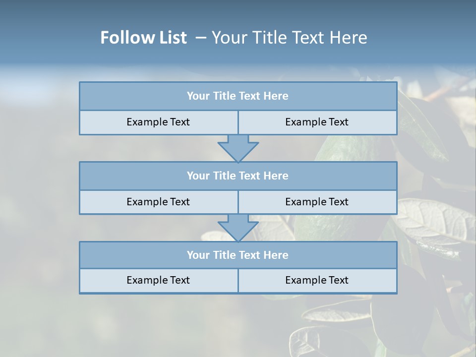 An Avocado Hanging From A Tree With Leaves PowerPoint Template