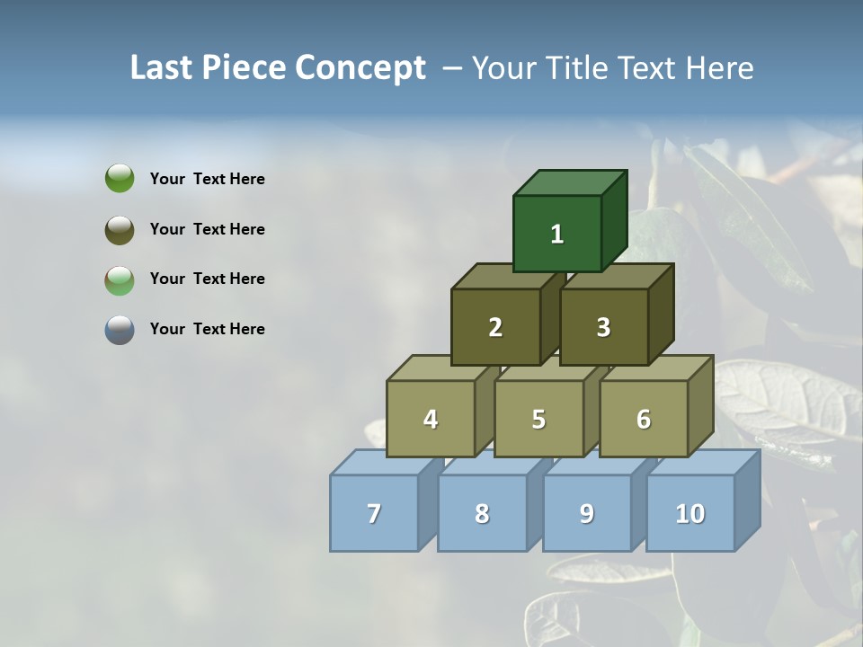 An Avocado Hanging From A Tree With Leaves PowerPoint Template