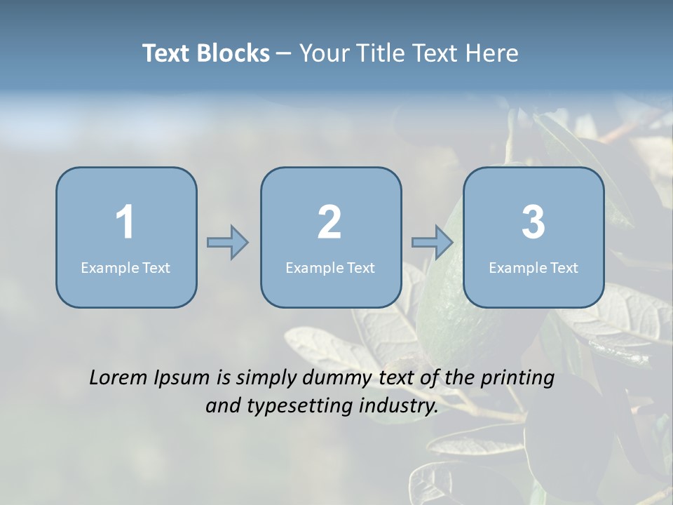 An Avocado Hanging From A Tree With Leaves PowerPoint Template