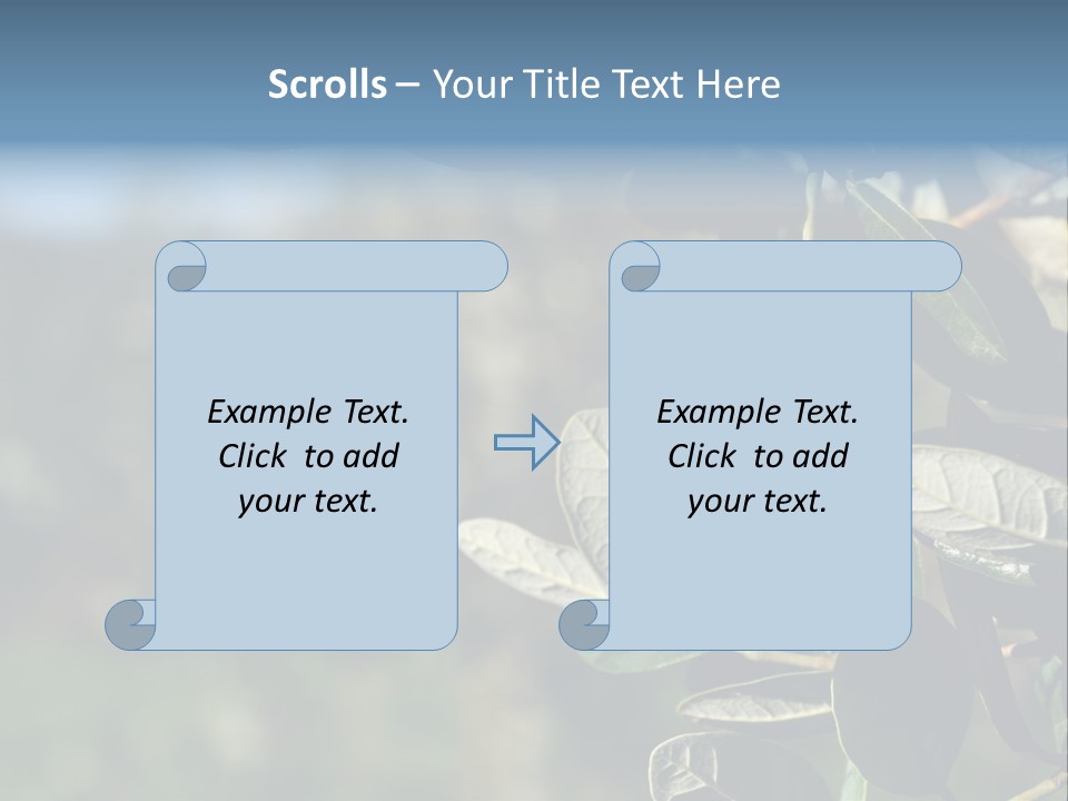An Avocado Hanging From A Tree With Leaves PowerPoint Template