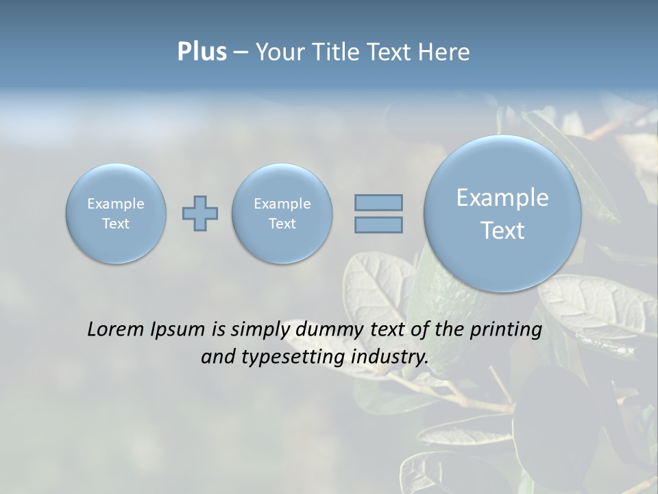 An Avocado Hanging From A Tree With Leaves PowerPoint Template