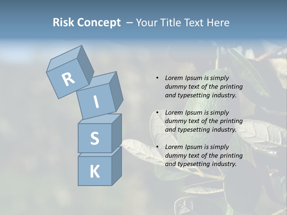 An Avocado Hanging From A Tree With Leaves PowerPoint Template