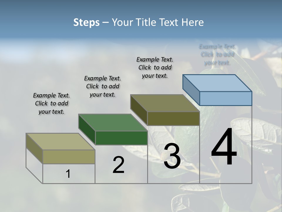 An Avocado Hanging From A Tree With Leaves PowerPoint Template