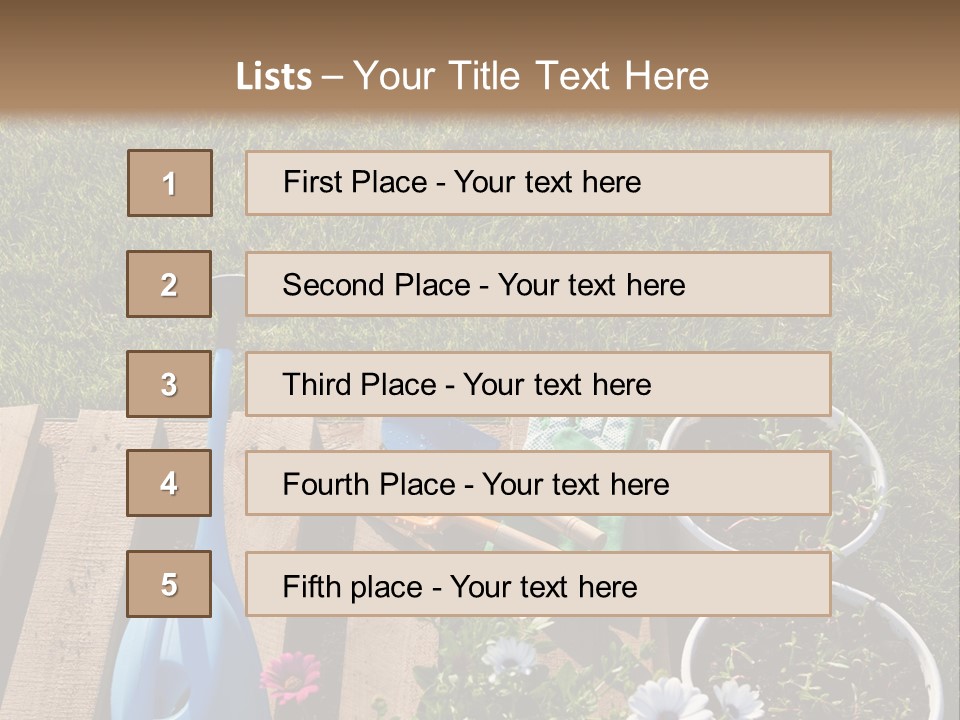 Concept Growth Summer PowerPoint Template