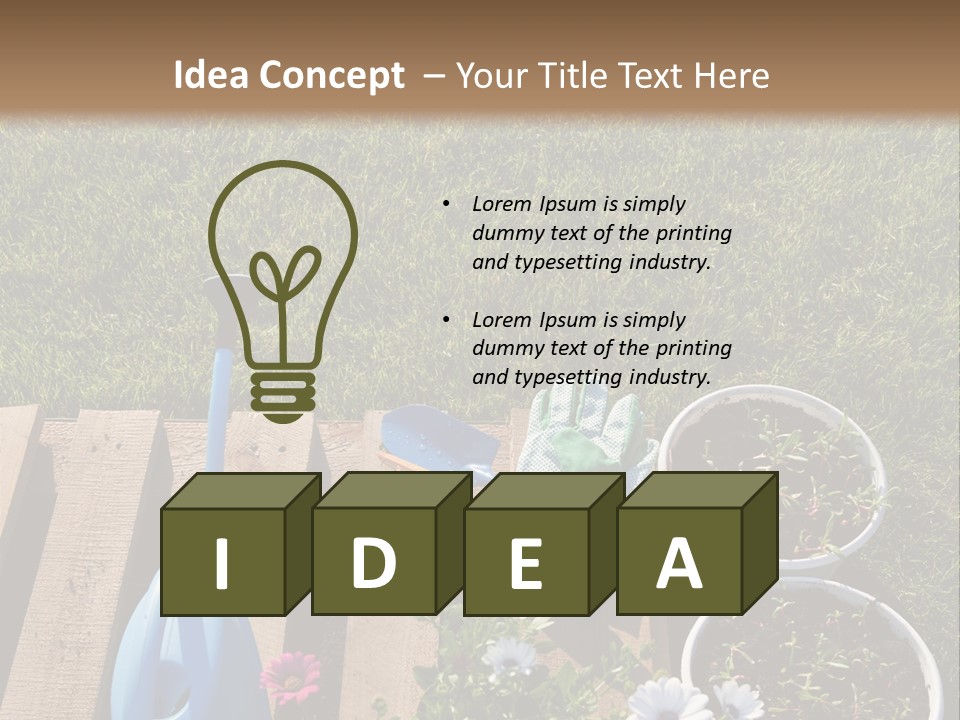 Concept Growth Summer PowerPoint Template