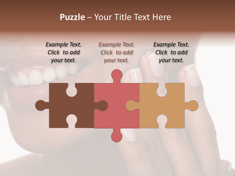 Female Makeup Care PowerPoint Template