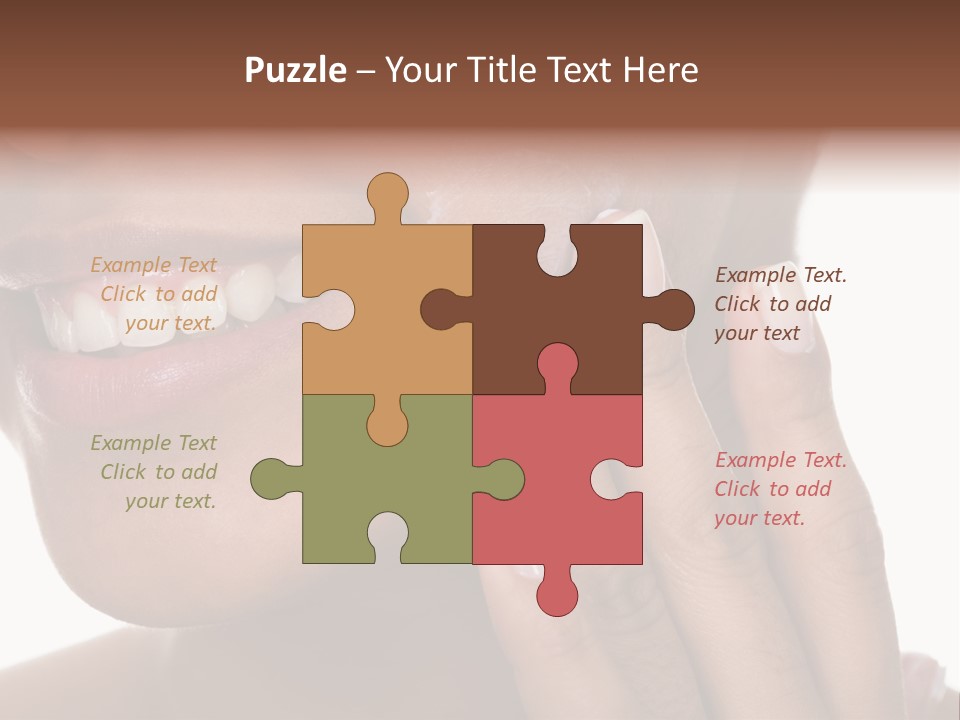 Female Makeup Care PowerPoint Template