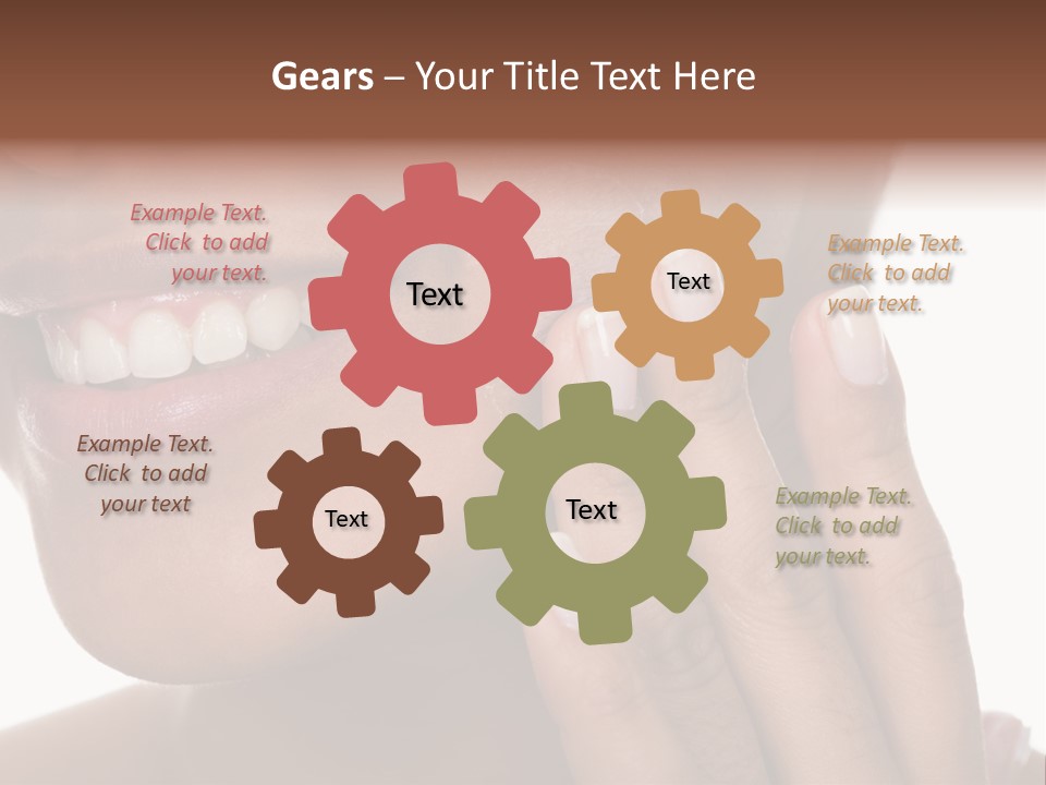 Female Makeup Care PowerPoint Template