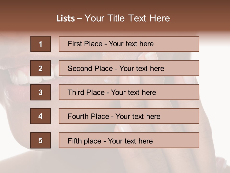 Female Makeup Care PowerPoint Template