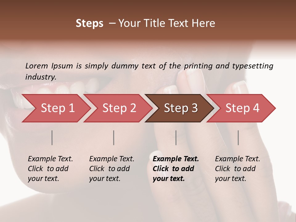 Female Makeup Care PowerPoint Template
