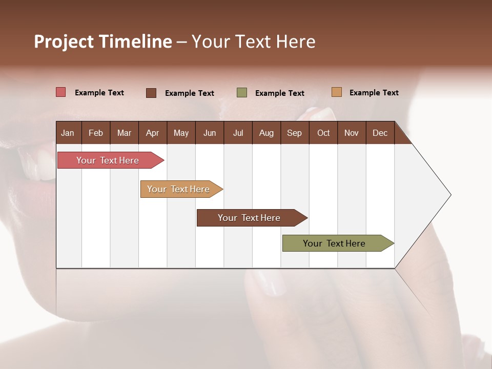 Female Makeup Care PowerPoint Template