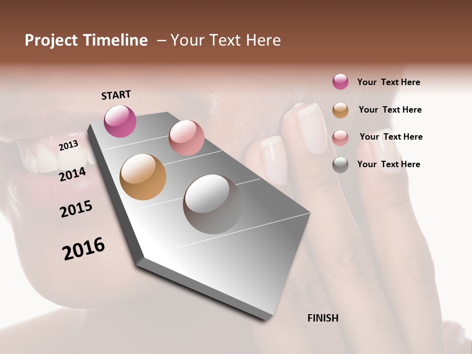 Female Makeup Care PowerPoint Template