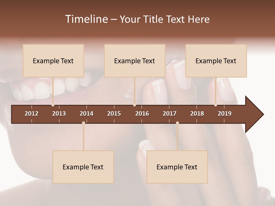 Female Makeup Care PowerPoint Template