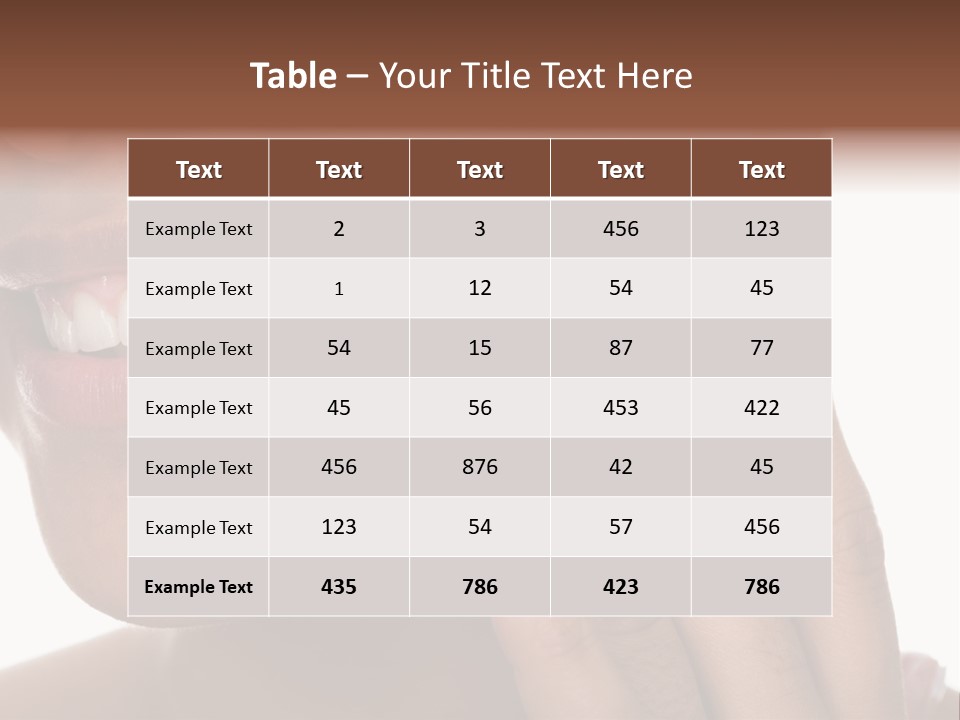 Female Makeup Care PowerPoint Template