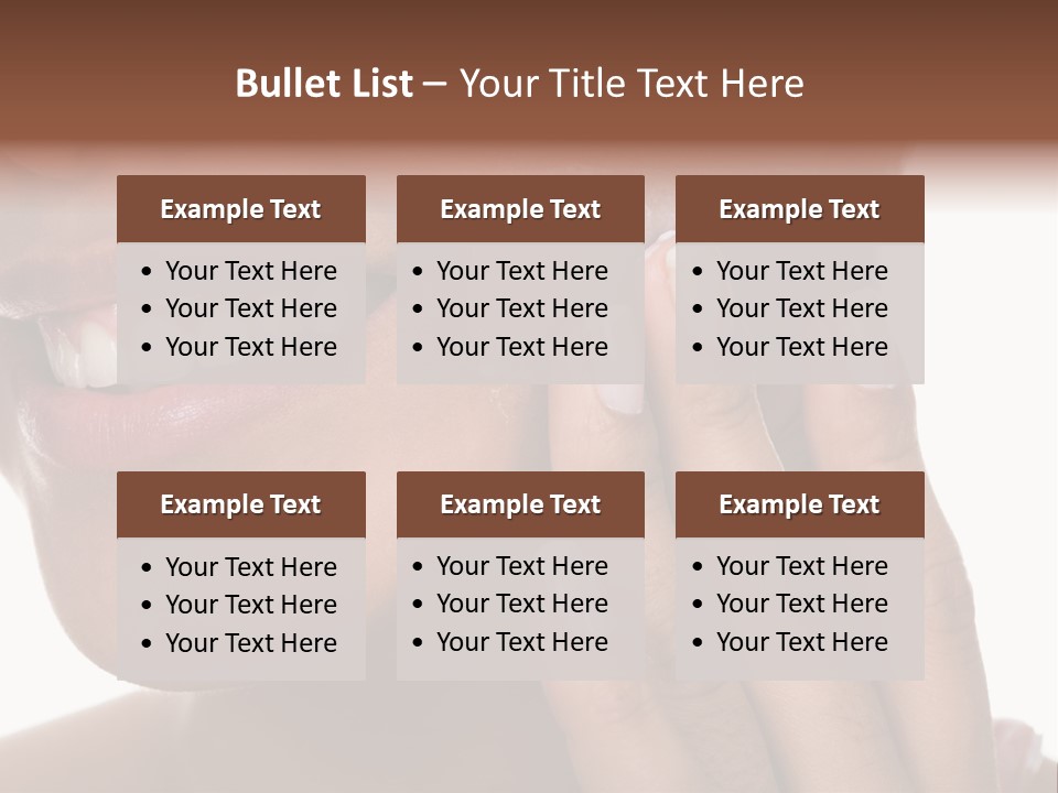 Female Makeup Care PowerPoint Template