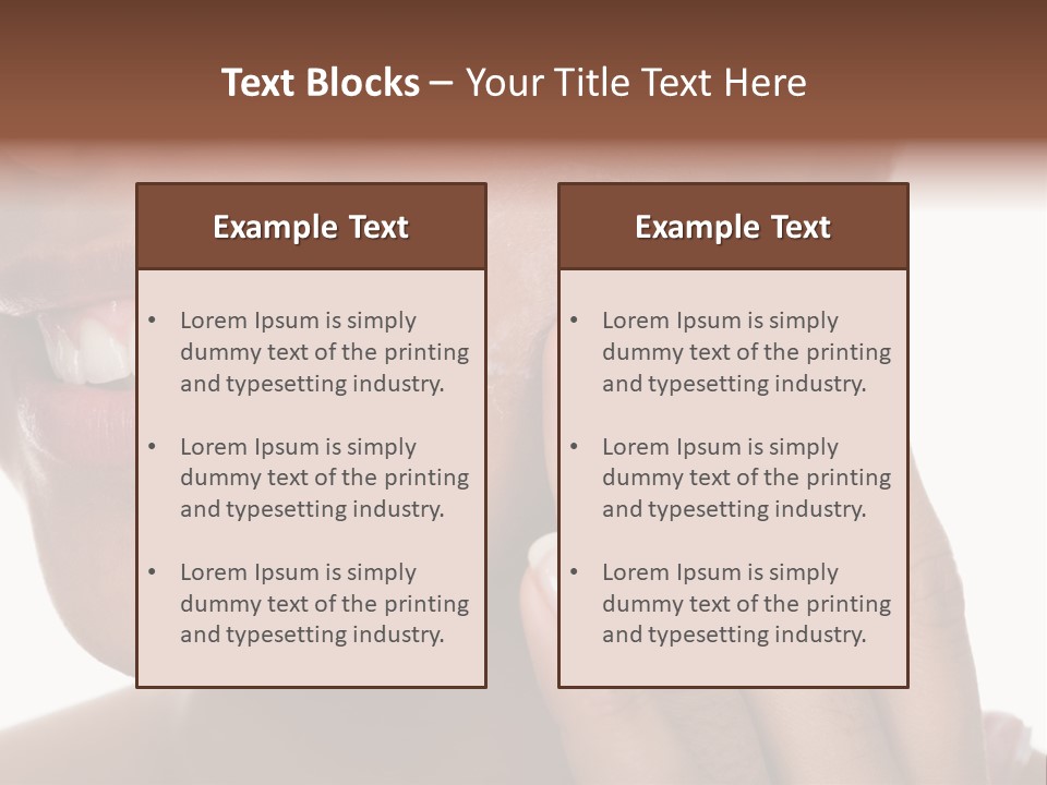 Female Makeup Care PowerPoint Template
